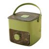 Macchina del Ghiaccio Portatile e Cassetto Porta Ghiaccio Macchina del Ghiaccio con Maniglia Macchina del Ghiaccio a Cubetti da Banco per Casa Ufficio Uso Domestico e all'Aperto
