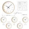 KATOMOKU Plywood Clock 22 Light Blue Wall Clock Continuous Second Hand km-121LB 252mm (radio Clock)