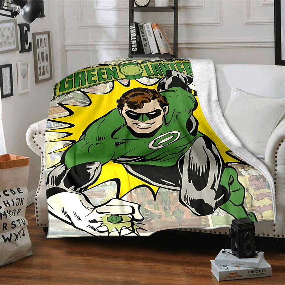 1 Stück Green Lantern Decke Leichte Flanelldecke für Sofa, Bett, Reisen, Camping, Wohnzimmer, Büro, Couch, Stuhl und Bett