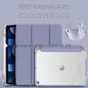 iPad 11 Protective Case with Pen Holder - Fits 6th Gen, 7th Gen, 10.2" Airbag, Pro 12.9" Models, Transparent Cover