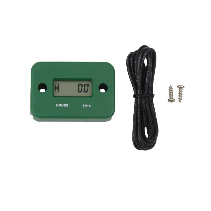 1 Set Motorcycle Engine Working Hour Meter Inductive Timer Lcd Display Digital Time Gause For Atv Boat Moto Instrument