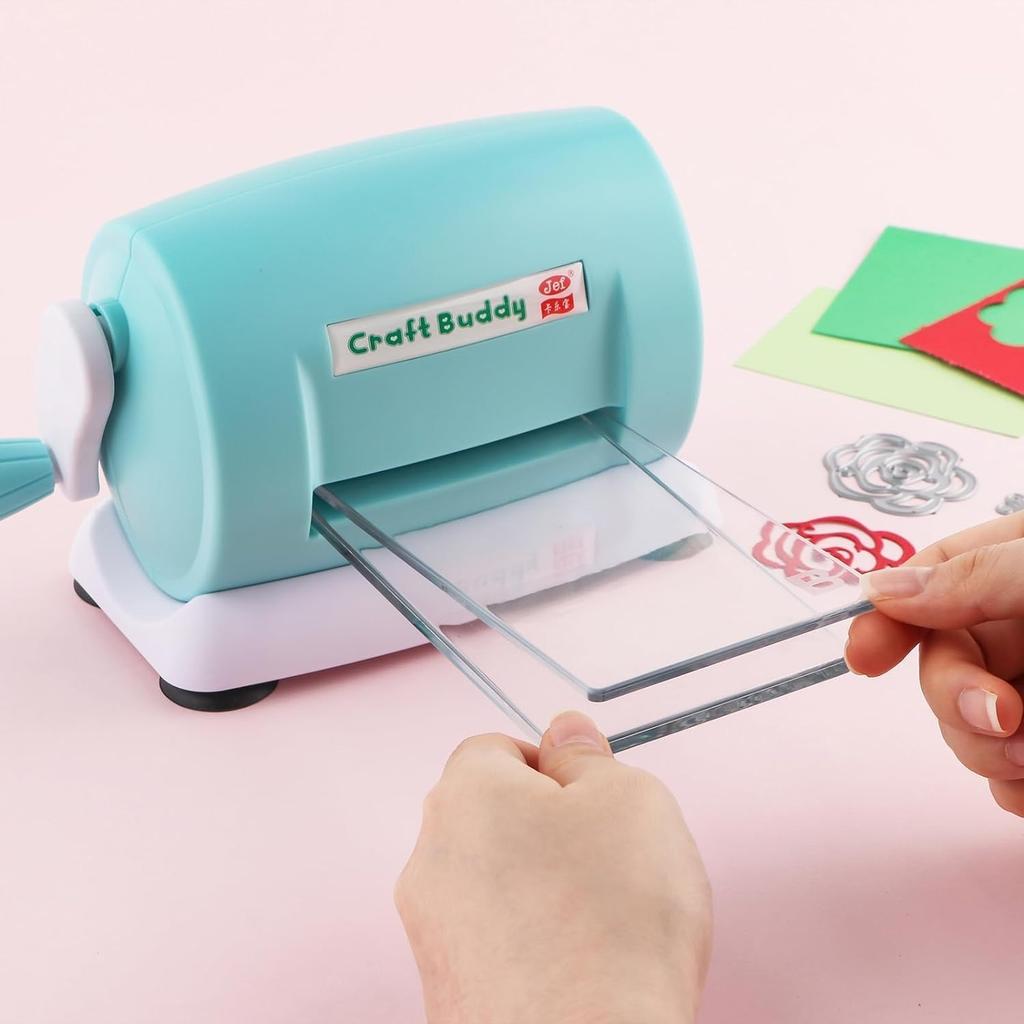 Stanzmaschine, Manuelle Prägemaschine für Scrapbooking-Anfänger, Stanzen Prägen Papierkarte Basteln Scrapbooking