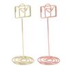 10PCS Table Number Holders Envelope Shape Metal Card Clips for Photo Menu Place Cards Restaurant Wed
