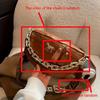 Trendy PU Chest Bag Stylish Single Shoulder Saddle Bag with Crocodile Pattern Chain Wide Belt Crossbody Bags for Women Daily Use