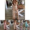 Women Summer Casual Long Maxi Dress With Fashionable Print For Beach Outings