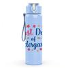 1PC First Day Of Kindergarten Art 750ml Color Plastic Sports Water Bottle Leakproof Flip Straw Lid Suitable for Sports Office Home Use