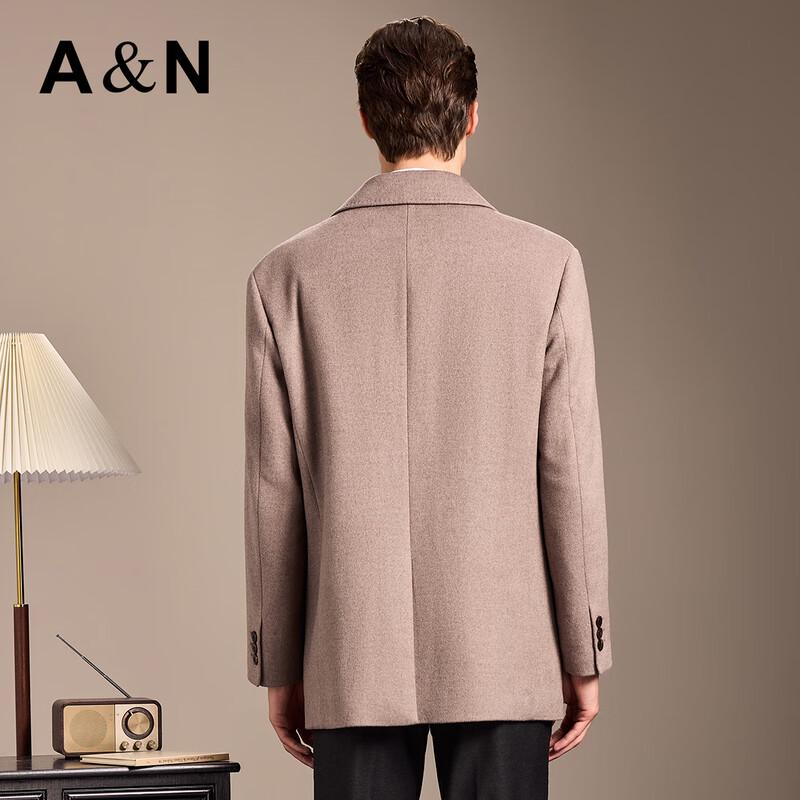 Antonio Men's Wool Blend Twill Mid-Length Suit Coat