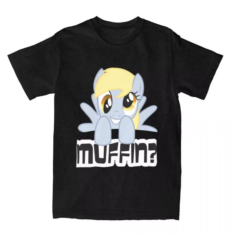 Derpy Hooves Stud Muffin Children's T-shirt 100% Cotton Hip Hop Short Sleeve Round Neck Parent Child T-shirt