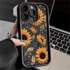 Floral Summer Thickened Anti-Fall Phone Case for iPhone16E 14 15 11 12 13 16 Pro Max 7 Plus XS XR bump Solid Silicone Back Cover