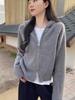 Women's Hooded Wool Cardigan Jacket - Cozy, Fashionable Sweatshirt for Autumn/Winter