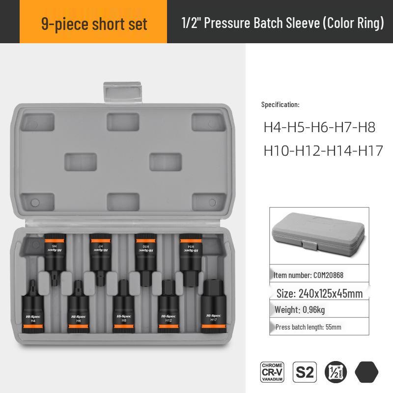 1/2" Electric Hex Socket Wrench and Screwdriver Bit Set