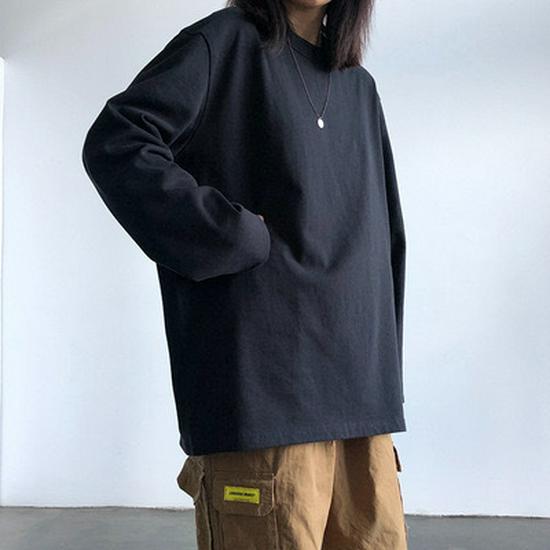 

Женская осенняя футболка с длинным рукавом в корейском стиле 2025 года, белая основа - трендовый однотонный цвет 4XL