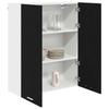 Hanging Cabinet with Storage Black Oak Effect 80 X 31 X 100 Cm