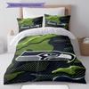 Seahawks Muster Bettwäsche Heimdekoration Geburtstagsgeschenk ( 1 Bettbezug + 2 Kissenbezüge, ohne Füllung),Fanartikel.
