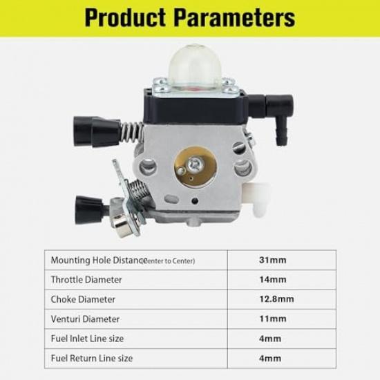 Carburetor for STIHL HS45 FS 38 FS55 FS 45 FS46 FS55R FS45 FS38 FS55RC HL45 FS46