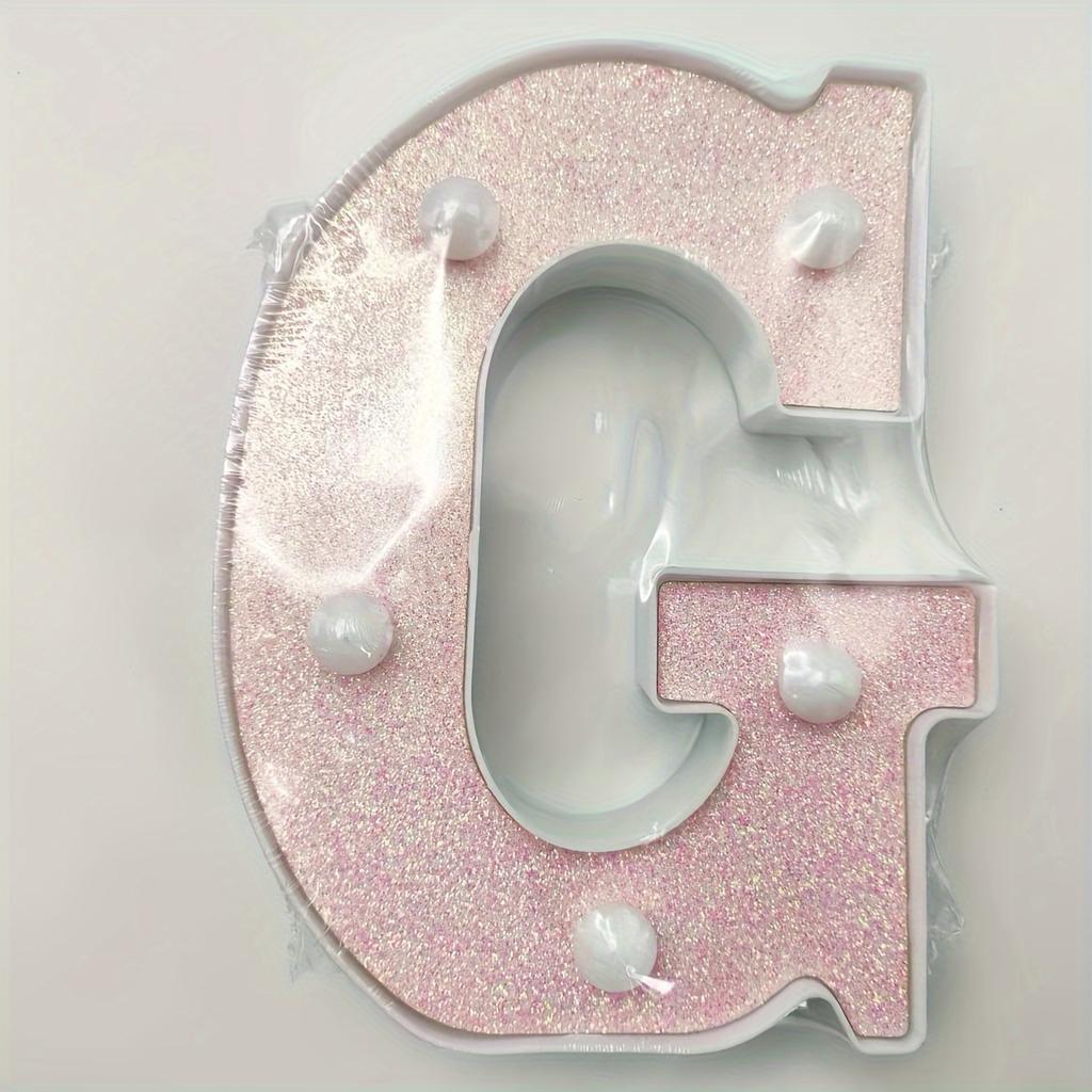 1pc Vibrant LED Lighting Letter - Battery Powered,Dimmable for Bedroom, Birthday Party, Wedding, Home, Christmas, and Eid Al-Adha Mubarak Decorations