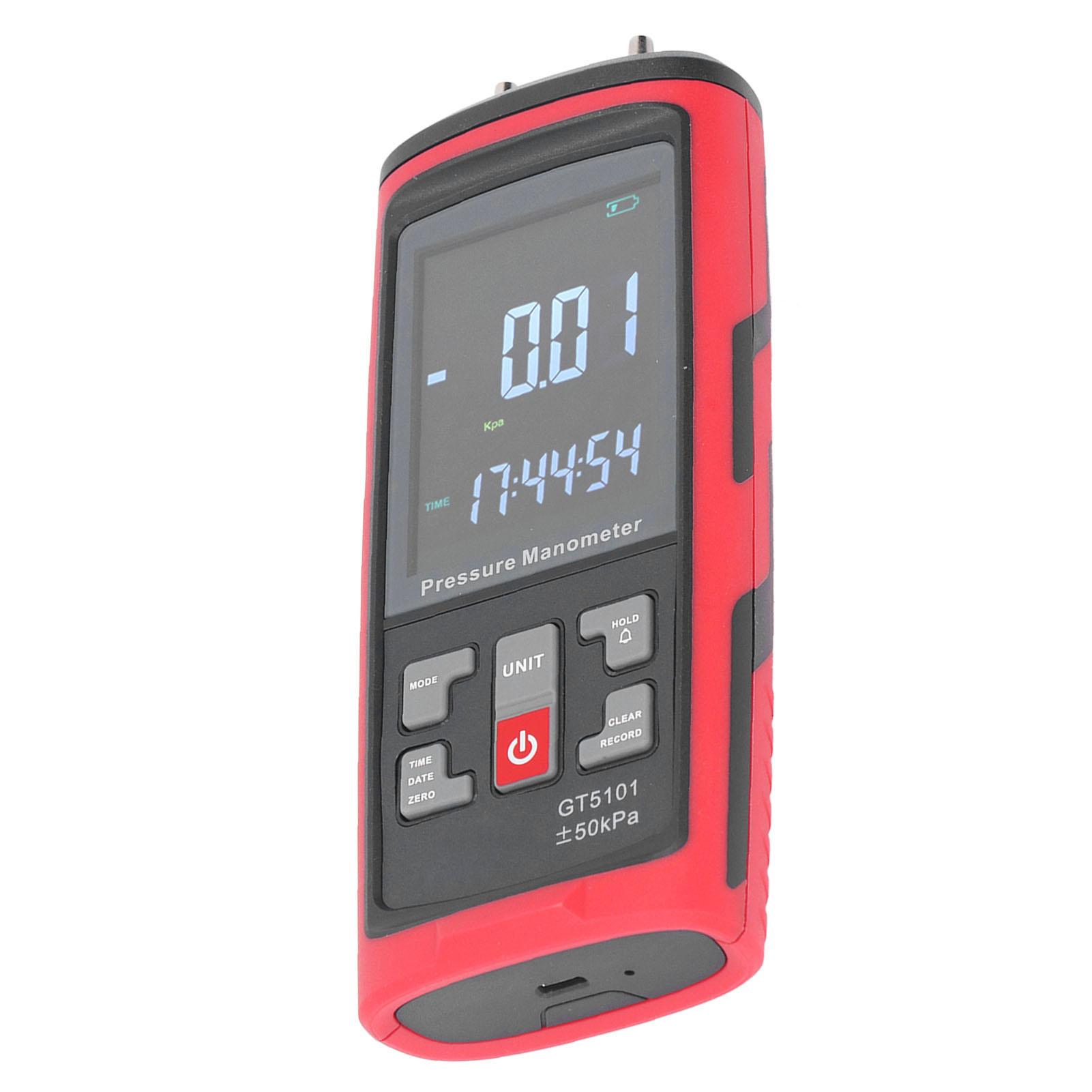 

Digital Manometer + 50KPa High Accuracy Air and Gas Pressure Tester for Chemical Industry Metallurgy