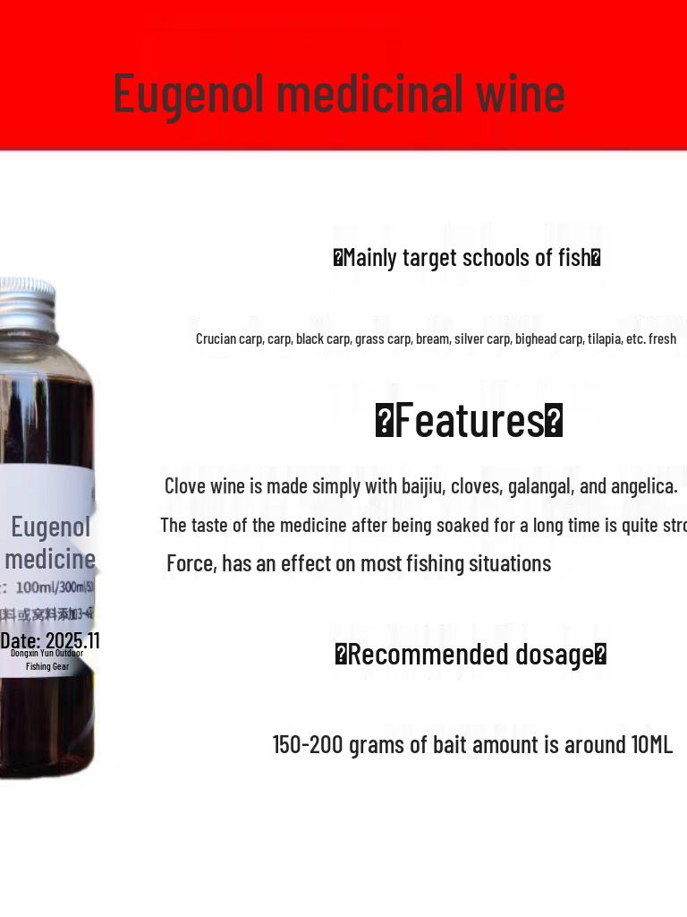 Eugenol 99,8% Czystości Anestetyk dla Ryb do Akwakultury i Transportu na Żywo
