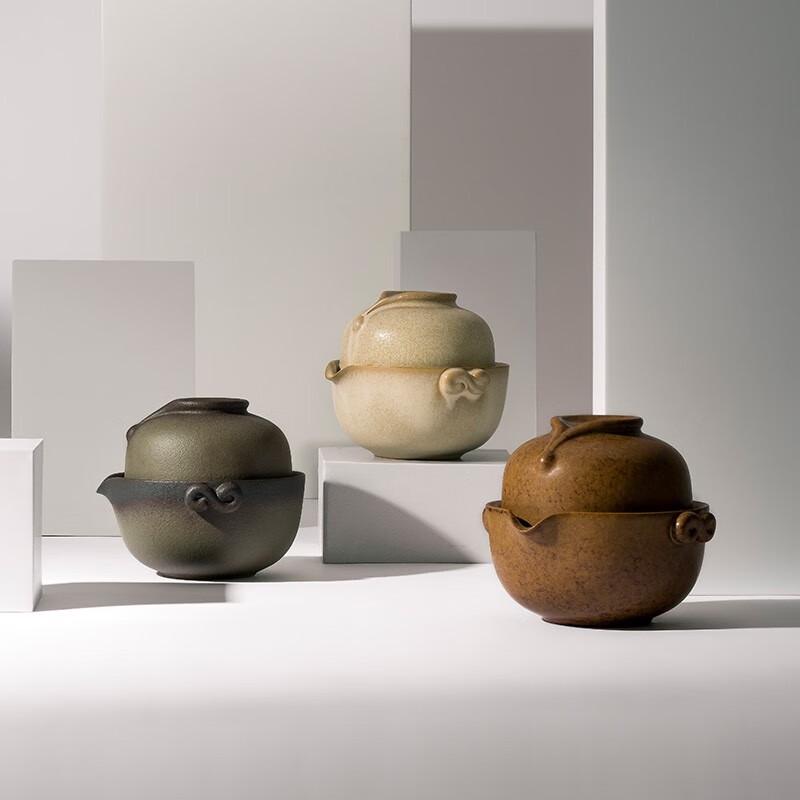 

Wanqiantang Portable Ceramic Travel Tea Set - One Pot One Cup