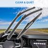 3PCS For Ford Fiesta MK6 2008-2016 26"+15"+12" Front Rear Wiper Blades Windshield Windscreen Window Cutter Accessories 2011 2012 2013 2014 2015 2016