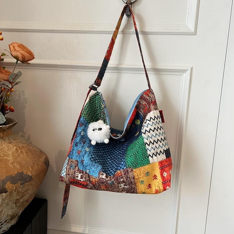 

Модная сумка большой вместимости женская тканевая сумка новая любовь на плечо сумка-мессенджер