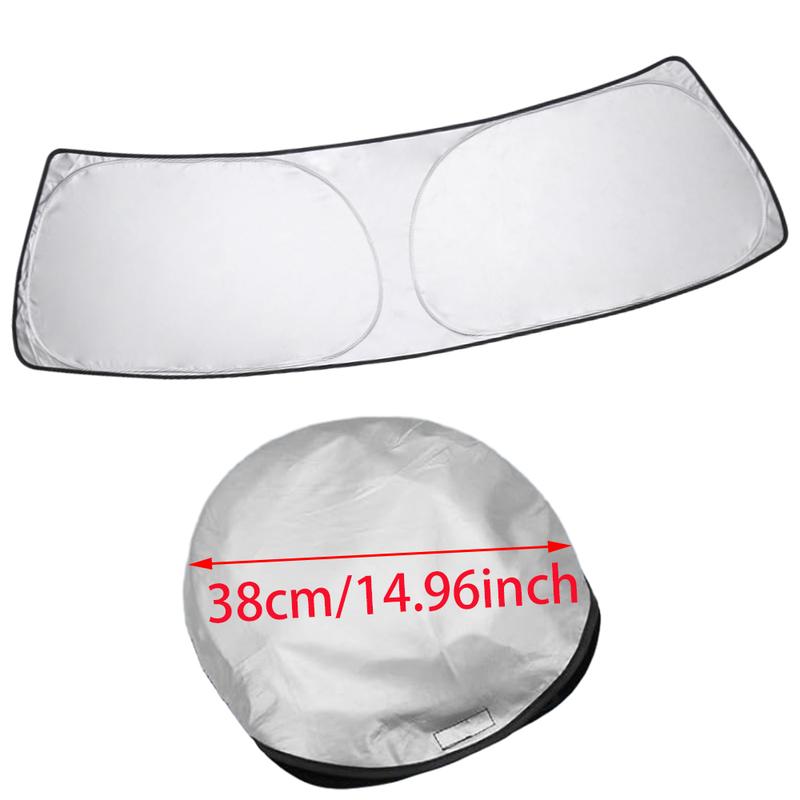 Folding Sunshade Protector Dual-Layer Sunshade Custom For Toyota FJ Cruiser Sport Utility 2007-2014 Front Windscreen Shade Visor