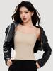 Pearl Strap Camis Women Solid Color U Neck Crop Tops Fashion Padded Tube Top Female Sleeveless Camisole