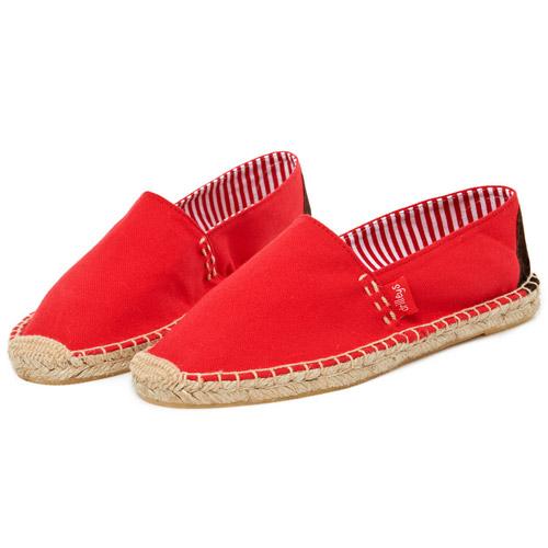 Drilleys Espadrille Slip-Ons Primary Red
