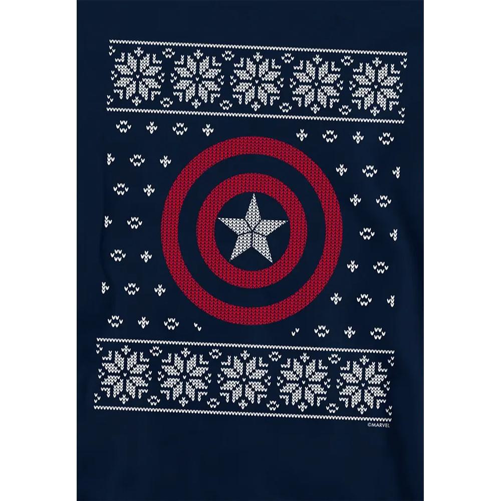 Captain America Childrens/Kids Shield Pull Over Christmas Hoodie