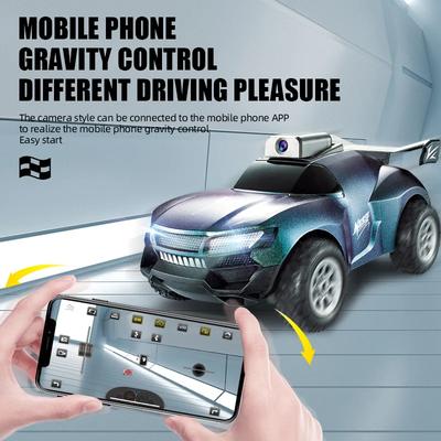 High-Speed Remote Control Drift Car with Camera 2.4G Dual Controlled Electric Vehicle Boy RC Climbing Racing Toys for Kids Gift