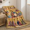 "Religious Icon Jesus Christ and Apostles Art"Flannel Blanket for Bedroom, Living Room, Sofa, and Nap
