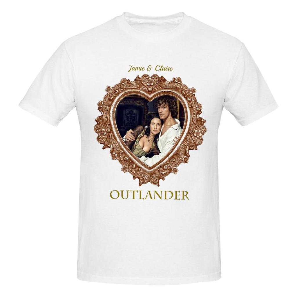 Unisex Outlander Series Jamie And Claire Gifts T Shirt Vintage Cotton T Shirts