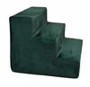 Milo Velvet Bottle Green Stairs 3 Steps