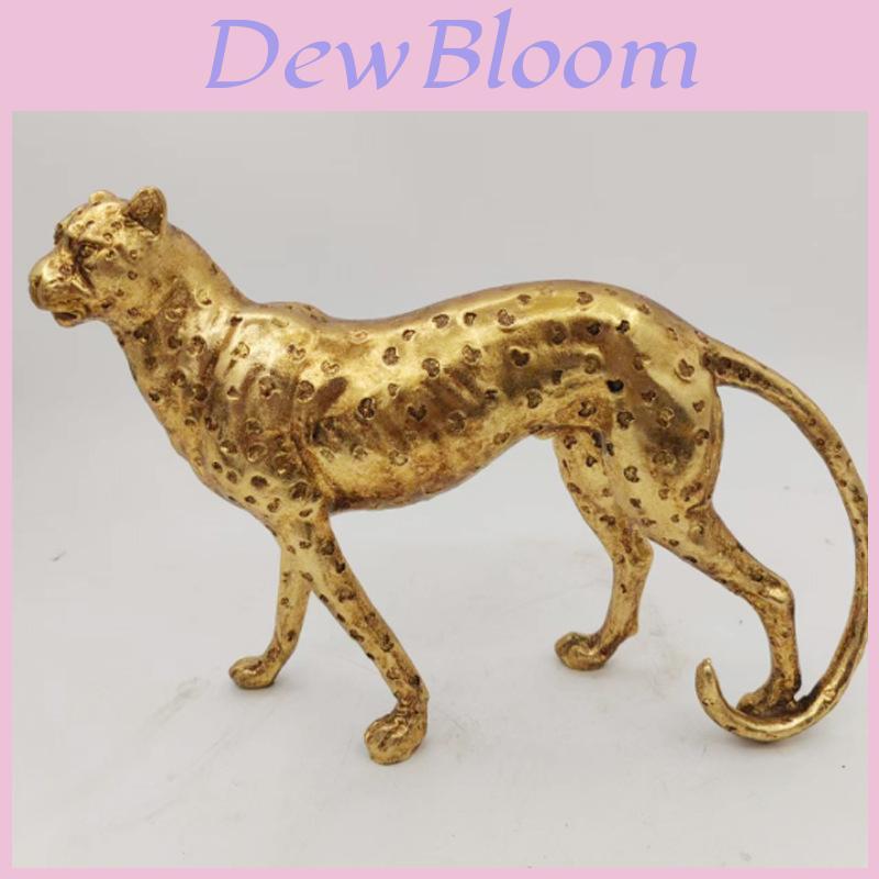 Resin Cheetah Figurine Home Office Decor Gift For Kids And Teens
