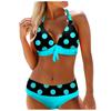 Women's Fashion High Waist Sexy Polka Dot Bikini Split Swimsuit