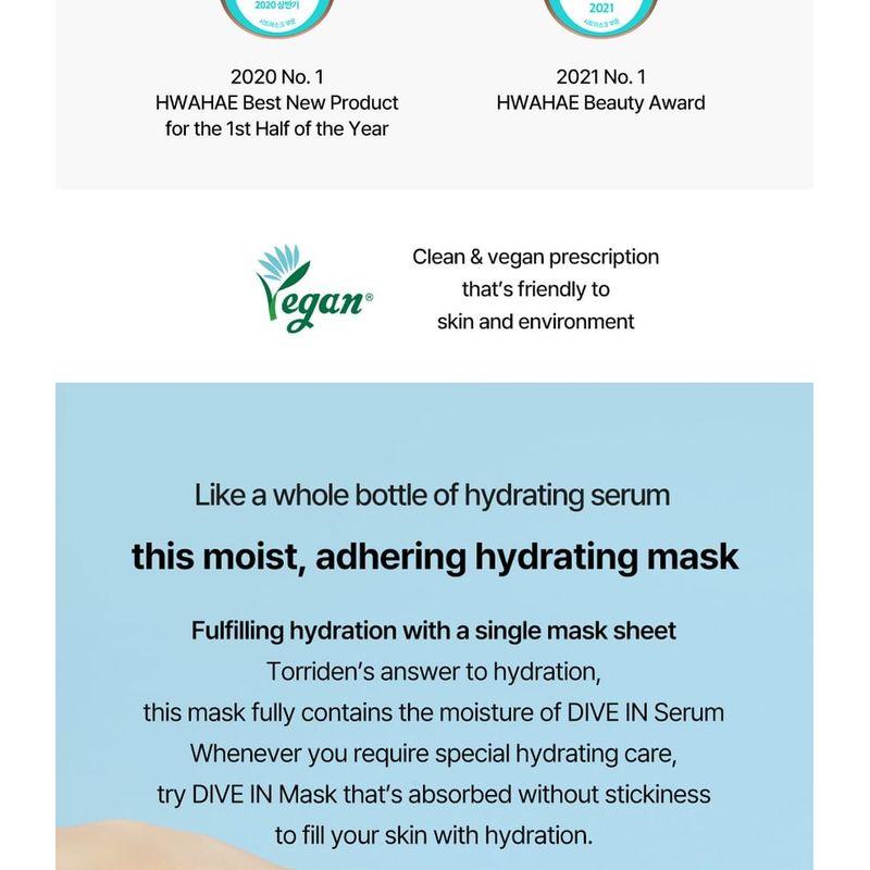 TORRIDEN DIVE-IN Düşük Molekül Ağırlıklı Hyaluronik Asit Maske Seti