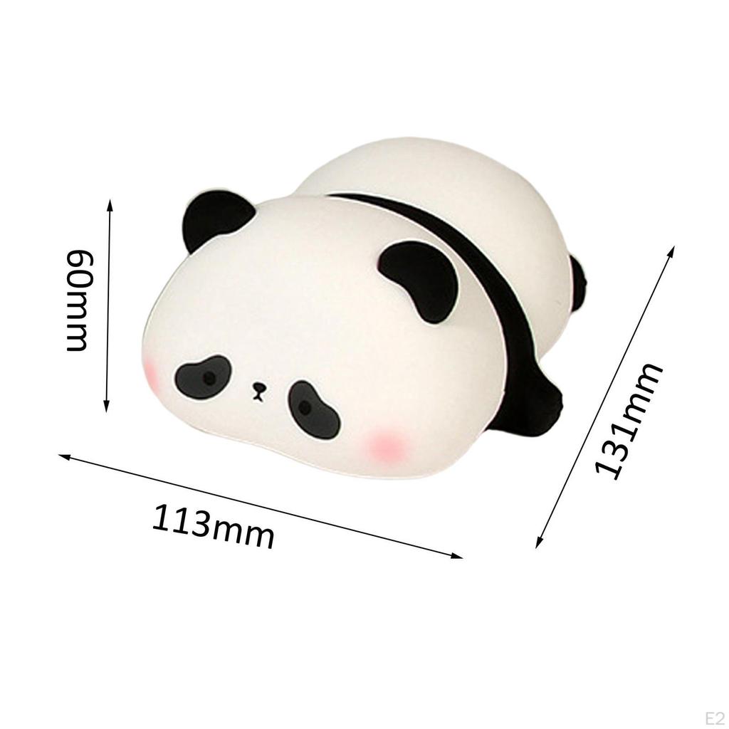 Panda Night Light LED Beside Lamp Portable USB Rechargeable Valentines Day Gifts Brightness