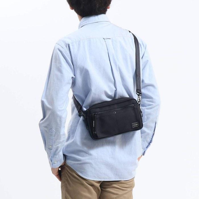 [Porter] HEAT Shoulder Bag 703-06975 Black (10) 23cm x 14cm x 5cm