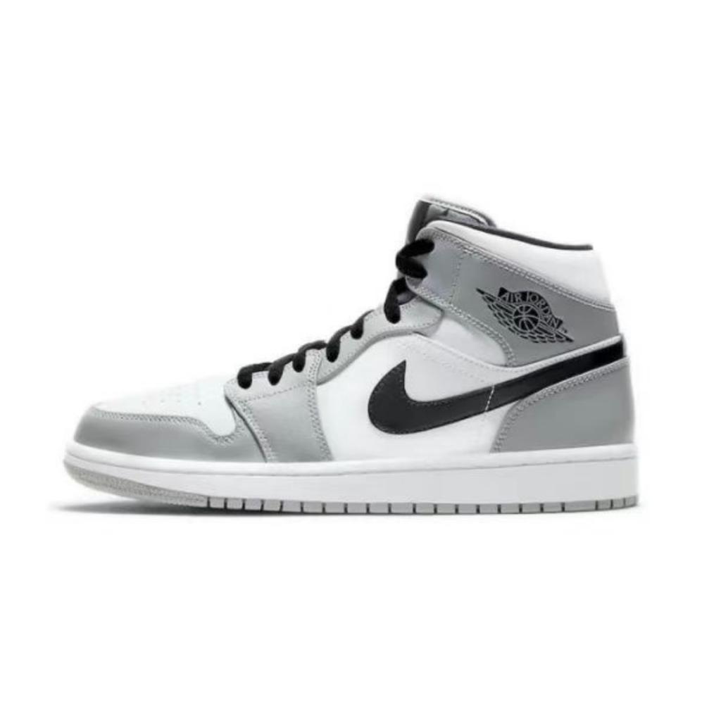 Jordan Air Jordan 1 Bear Fun Wander Slip Resistant Abrasion Resistant Mid Top Vintage Basketball Shoes Men's Coffee 554724-092(Team617-)