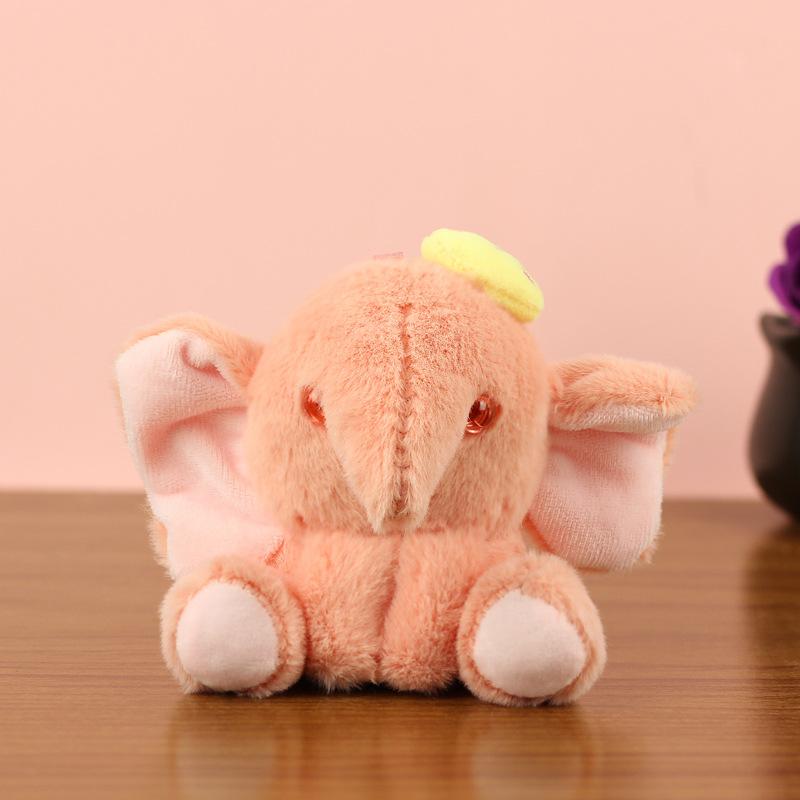 

Plush Charming Elephant Toy Keychain Soft And Colorful Baby Shower Gift Children For рожевий
