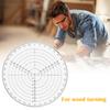 High-precision Center Finder Carpenter Wood Turners Lathe Work Circles Drawing Compass Circle Cutter Centering Ruler