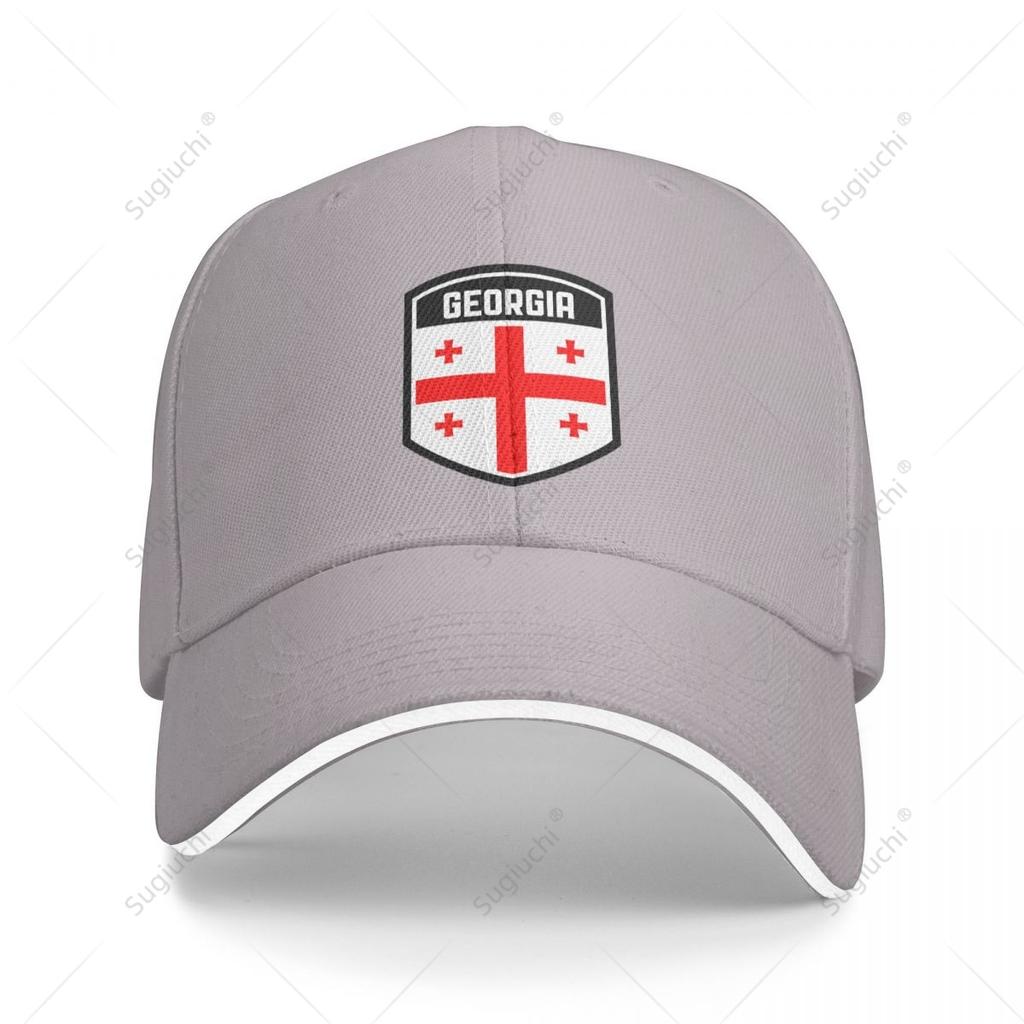 Multifunction Georgia Flag Shield Sandwich Baseball Cap Unisex Sports Casual Caps Golf Hat Fishing Outdoors
