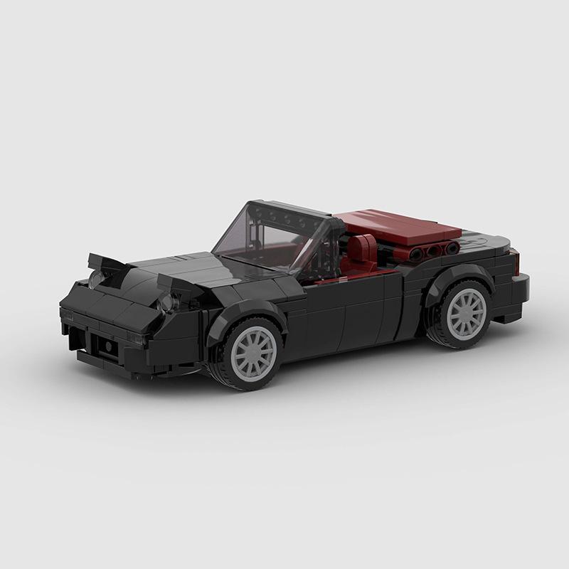 Technical Speed MOC Car City Super Rally Car Building Blocks Bricks Ornament Retro VintageToys For Kids Adults Birthday Gifts