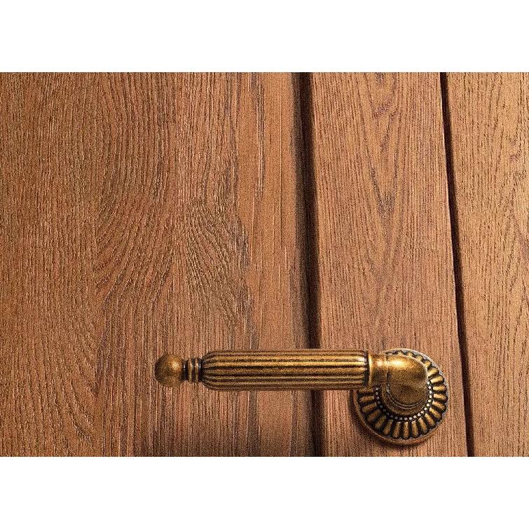 Luxury French Sunflower Yellow Bronze Bedroom Door Lock Indoor Door Handle Silent Split Lock Retro American Wooden Door Lock