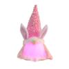 Plush Sequins Rabbit Doll Luminous Happy Easter Decoration  Holiday Festival Decor