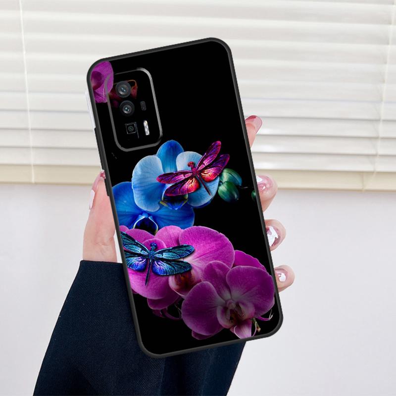 Colorful Dragonfly Cover For Xiaomi 14 13 15 Ultra 11T 12T 13T 14T Pro POCO X7 Pro X3 X5 X6 M6 F5 F6 Pro Case