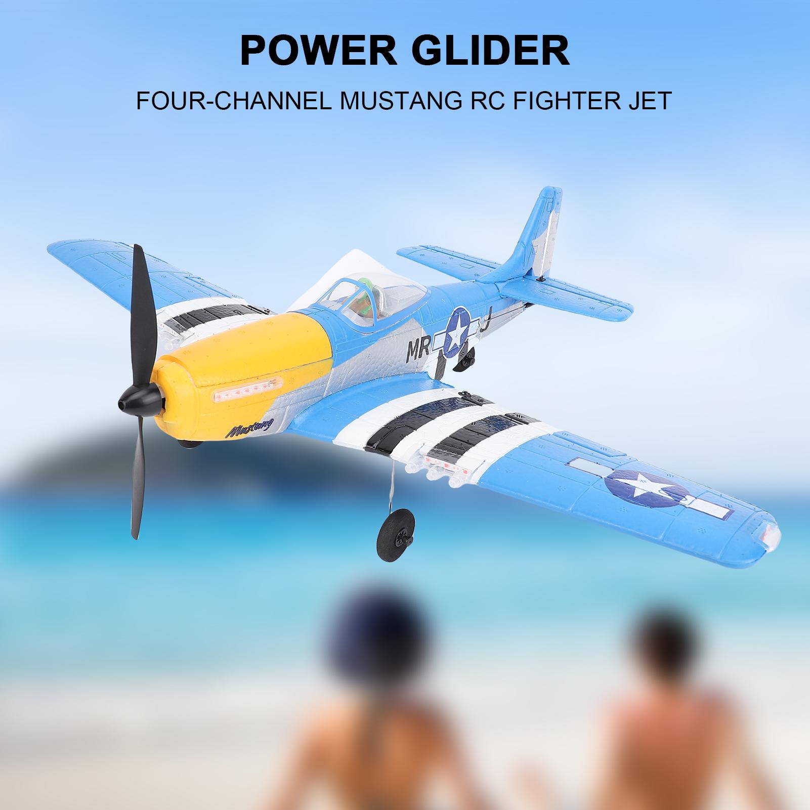 

Remote Control Airplane, 2.4G EPP Foam Plane With 6 Axis Gyro, LED Lights, One Key Roll, 3D Inverted Flight, Easy to 1xBattery синій