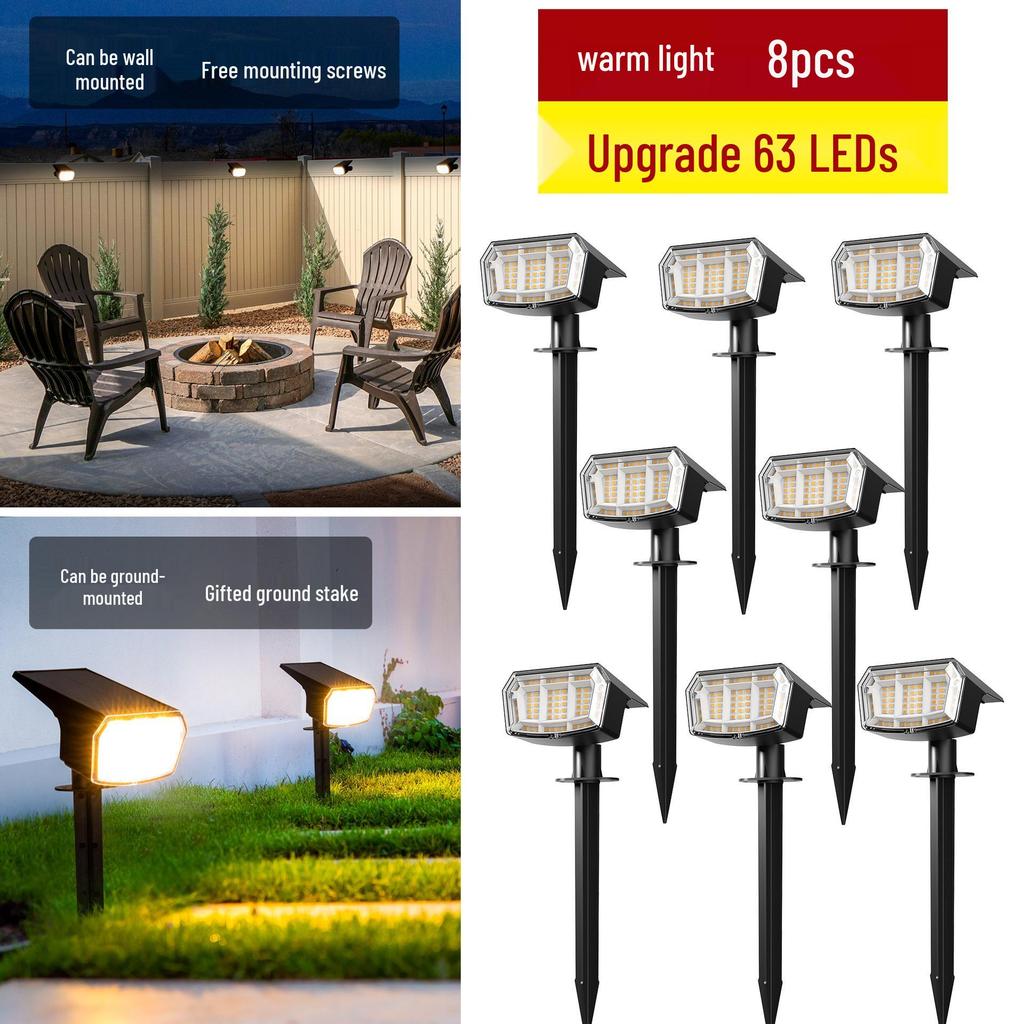 High Brightness Outdoor Solar Tree and Garden Landscape Spotlights - Waterproof Decorative Lawn Lights