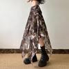 Urban Chic Plaid Patchwork Lace Pleated Mini Skirt