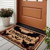 Halloween Carpet Bat Unwelcome Personality Carpet Door Mat Non-Slip Floor Mat Dark Series Outdoor Carpet Home Decoration